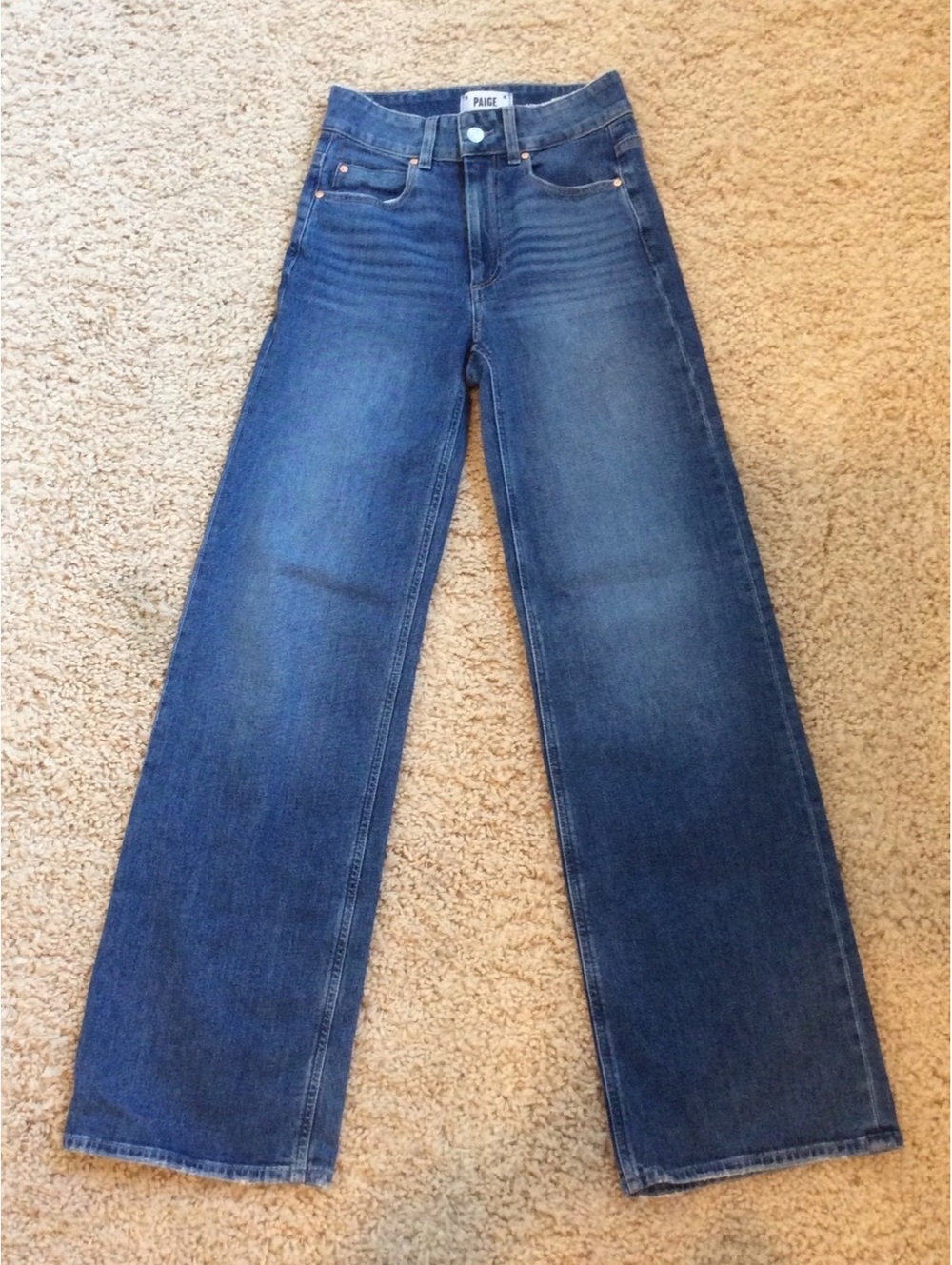 Paige Sasha Wide Leg High Waisted Jeans - 24 - Picture 6 of 9